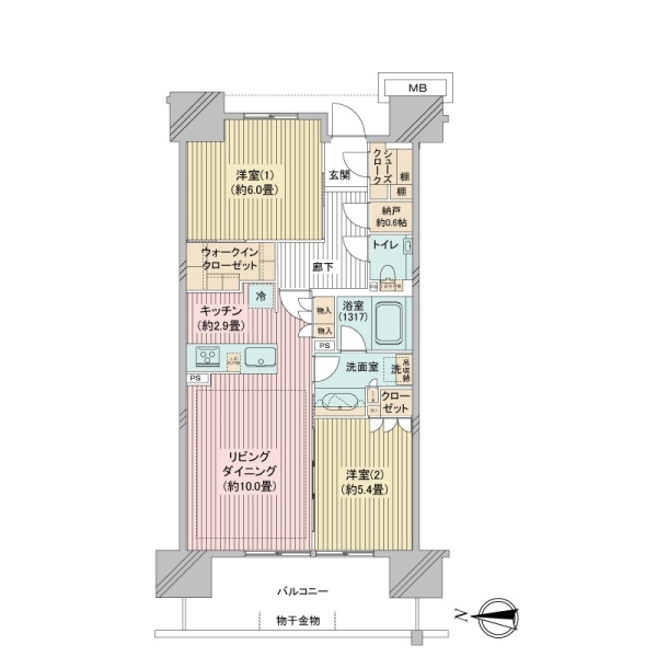 メイツ深川住吉の間取図