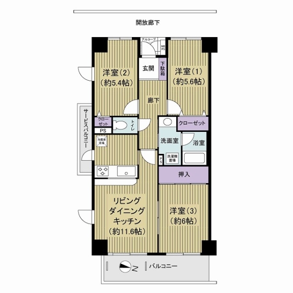 スカイタウン西船橋の間取図