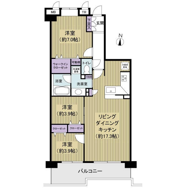 北習志野セントラルハイツの間取図