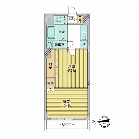 マンションＶＩＰ新宿柏木の間取図