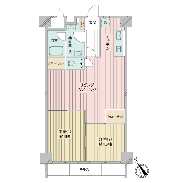 ウエスト経堂マンションの間取図