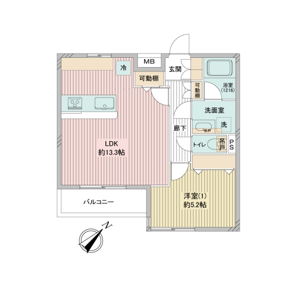 鷺沼駅前スカイマンションHNの間取図