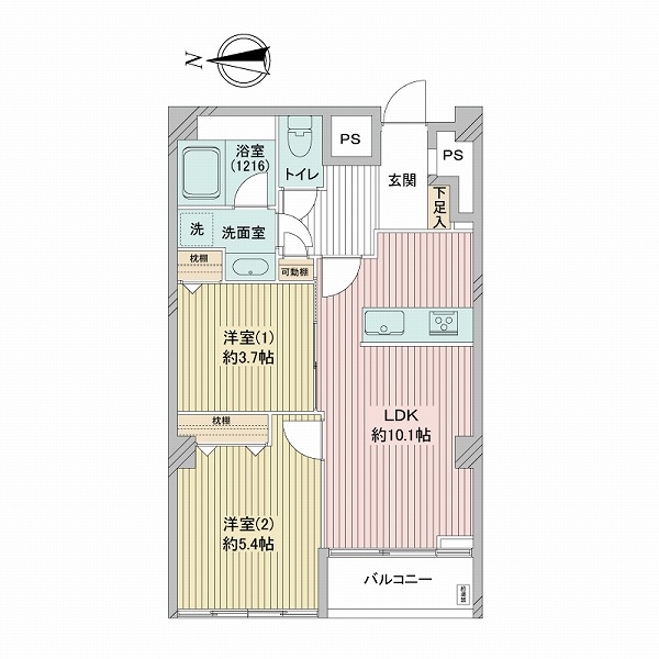 調布シュロスの間取図