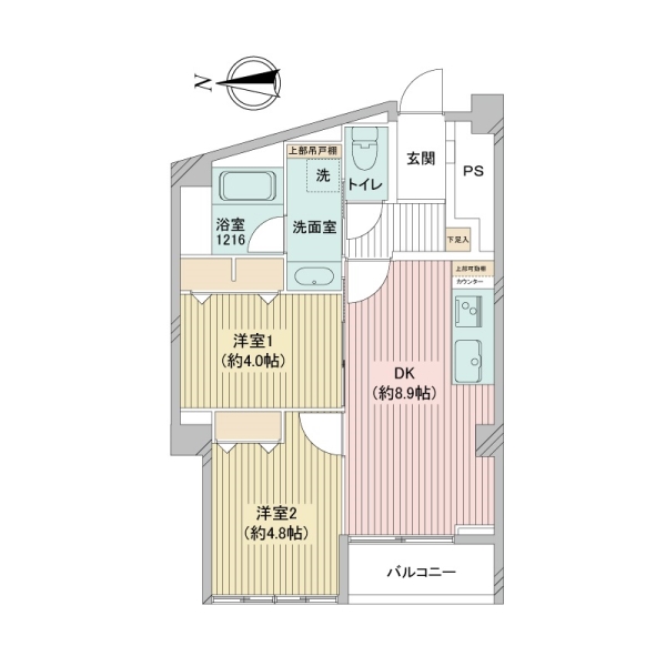 調布シュロスの間取図