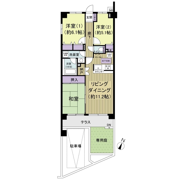 藤和シティホームズ蘇我の間取図