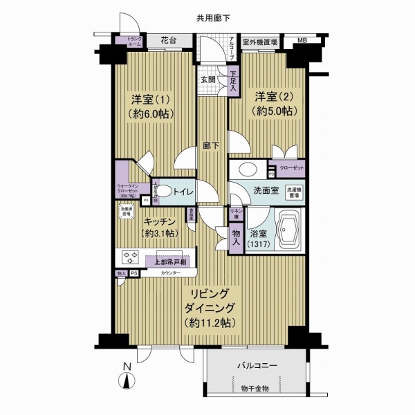 シティハウス東陽町プロッシモの間取図
