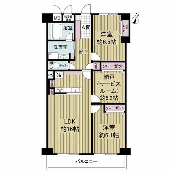 吹田芙蓉ハイツの間取図