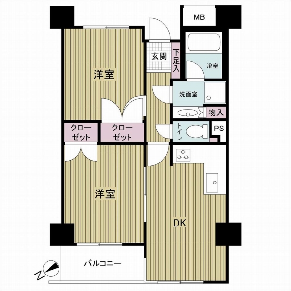 ウィンベルコーラス浅草の間取図