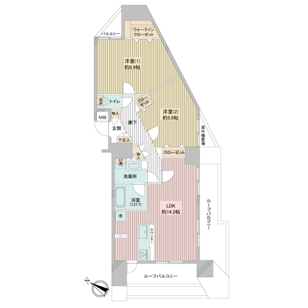 セーナ多摩センターの間取図