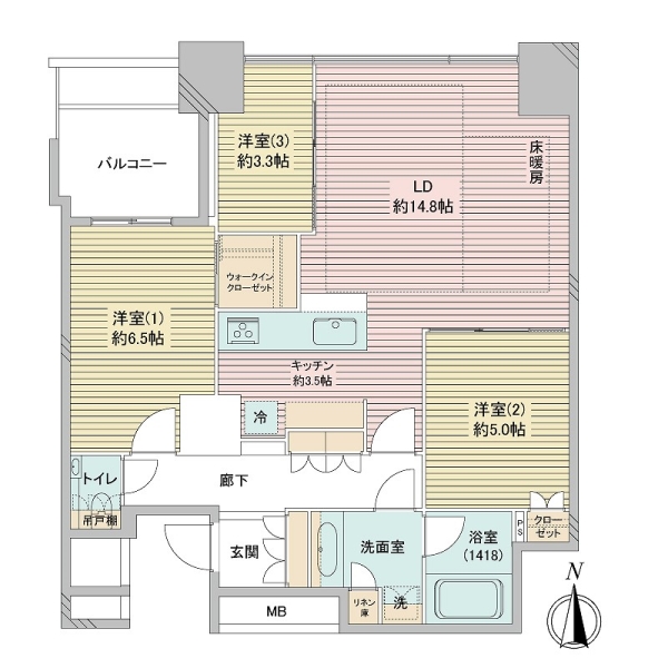 ワールドシティタワーズの間取図