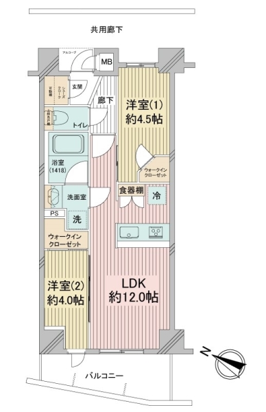 スタジオデン横濱吉野町ＩＩの間取図