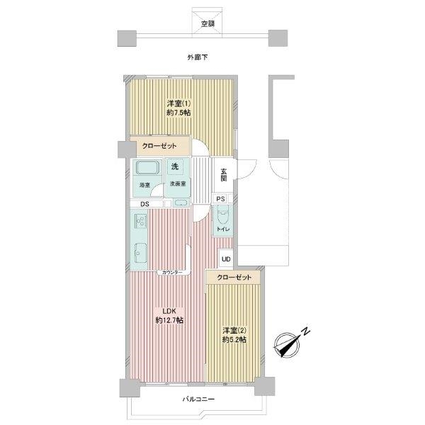 パークハイツ百合ヶ丘の間取図