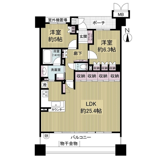 ルネ神戸住吉川清流の道の間取図