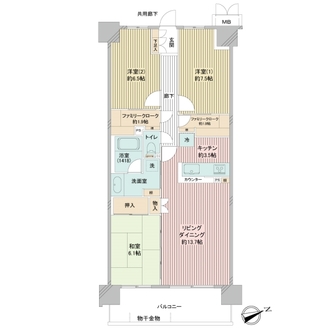 グレーシアガーデンたまプラーザの間取図