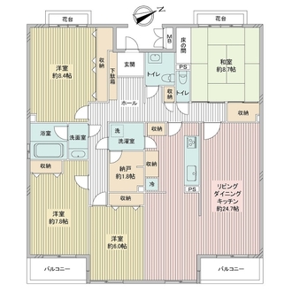 石神井ガーデンハイツの間取図