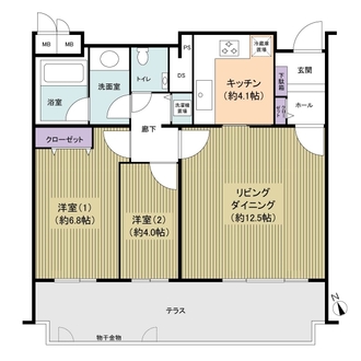 コスモ平井メルベーユの間取図