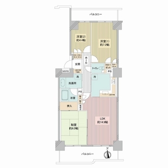 ベルヴィル大宮Ａの間取図