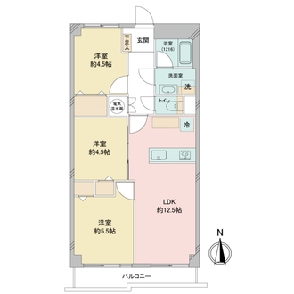 クレール川崎大師の間取図