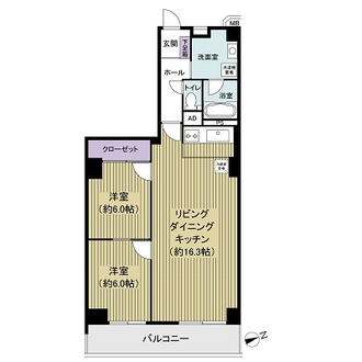 日興宝塚南口スカイマンションの間取図