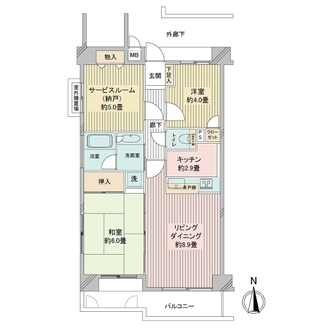 エクシード鶴見の間取図