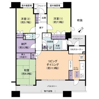 ベイシティ新浦安Ｃ棟の間取図