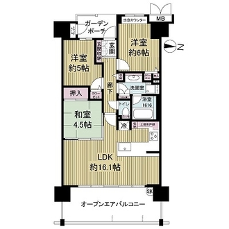 キャステージパーク４番街の間取図