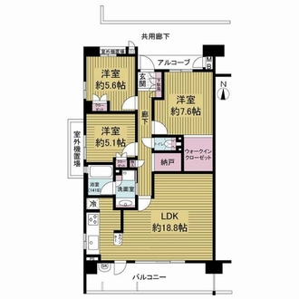ジオ・ウェリス西宮北口の間取図
