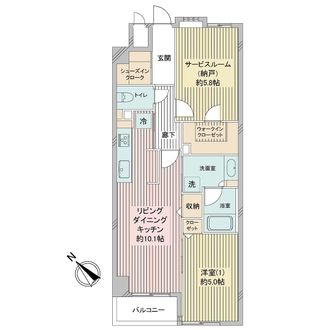 ガーデンホーム鵜の木の間取図