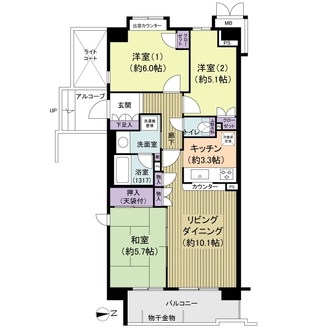 フェアロージュ杉並井草の間取図