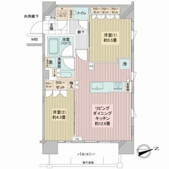 ルジェンテ浅草の間取図