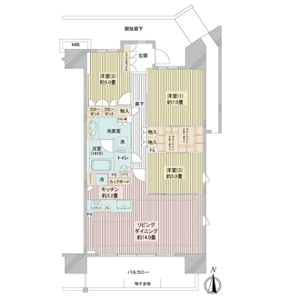 メイツ深川住吉の間取図