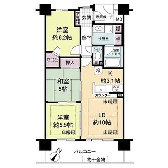 パデシオン西大路の間取図