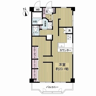 サンエコー八尾の間取図