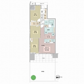 クレヴィア住吉の間取図