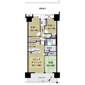 グランマークス東松戸の間取図