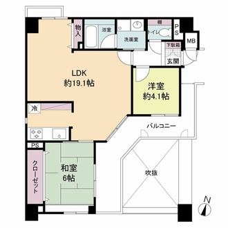 キングマンション福島ＩＩの間取図