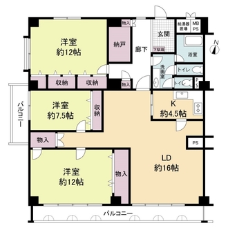 スターハイツ住吉川の間取図