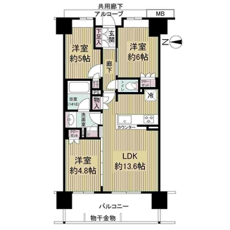ウエリス相川駅前の間取図