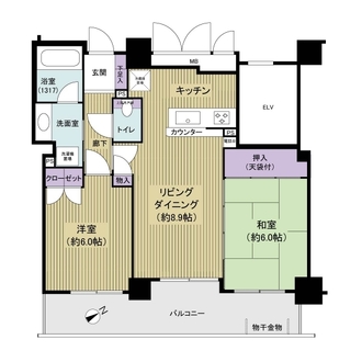 コルサム北千住の間取図