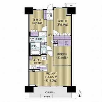 ザ・パークハウス亀戸の間取図