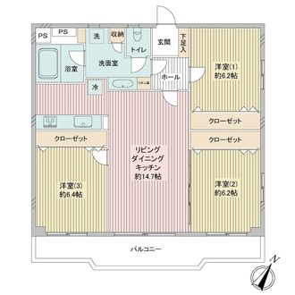 祖師谷ビューグリーンの間取図