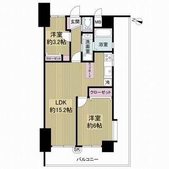 ふぁみーゆ寝屋川セントラルパークA棟の間取図