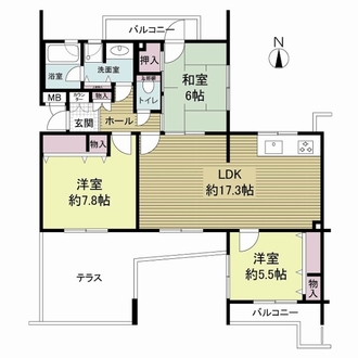 グランドメゾン西宮名塩２番館の間取図
