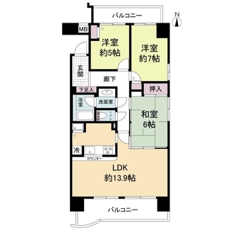 シティコープ富士見の間取図