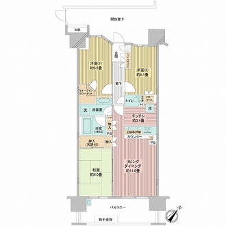 スターコート豊洲の間取図