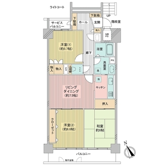 サンヴェール保土ケ谷の間取図