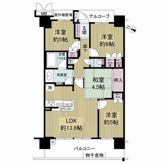 ルネ　セントエールの間取図