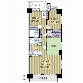 クレストフォルム大島の間取図