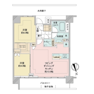 アールブラン大森レジデンスの間取図