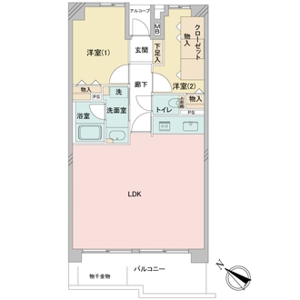 コスモ港南台の間取図